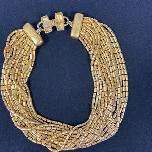 Ben-Amun Gold Multi-Strand Vintage Chunky Necklace